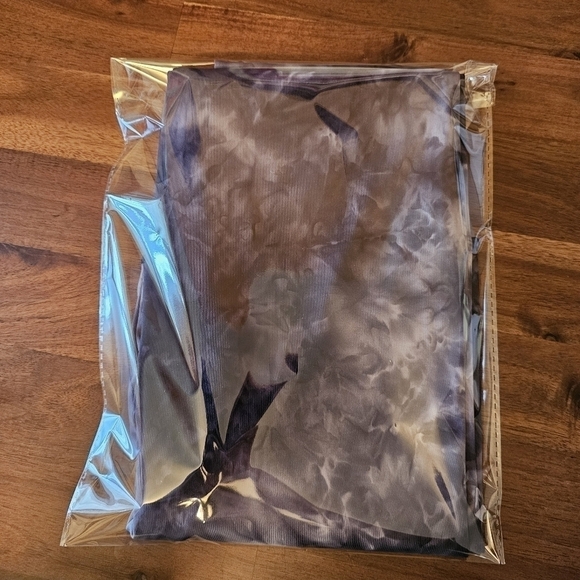 NEW LA SOCIETY Ruched Butt Lift Charcoal Grey Leggings Size Medium - Picture 6 of 6